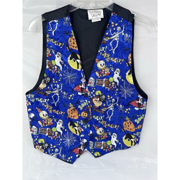 ‘94 Looney Tunes Vintage Vest:Retro Tv Show Cartoon Throwback Comics Halloween - Picture 1 of 6
